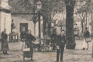 Nová ulica vedúca k synagóge v Malackách. Začiatok 20. storočia