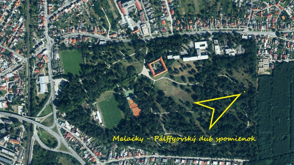 Zámocký park v Malackách