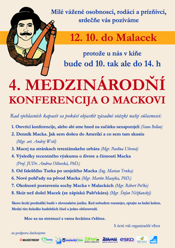 4. medzinárodňí konferencija o Mackovi - program 2024